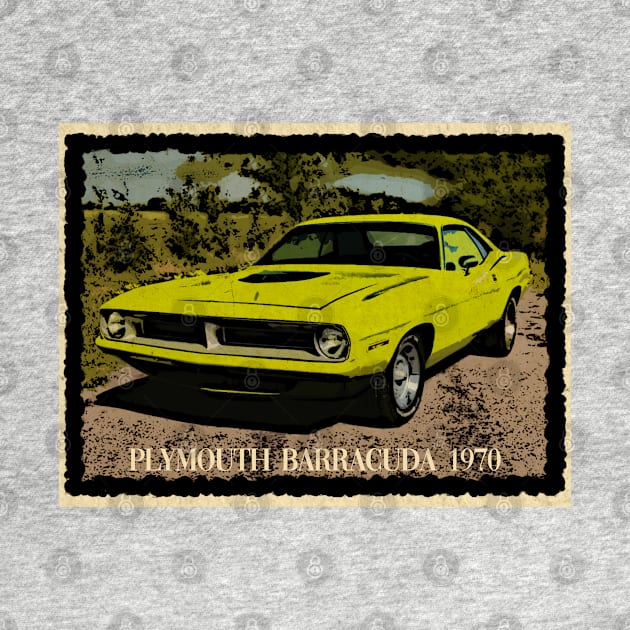 Plymouth Barracuda 1970 by PrintstaBee